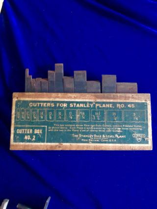 VINTAGE STANLEY 45 SWEETHEART COMBINATION PLANE,  2 BOXES of BLADES 5