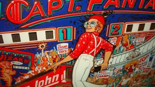 Captain Fantastic Bally Pinball Machine Back Glass Elton John Rare 6