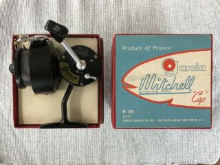 Rare 1954 Mitchell C.  A.  P.  305 Reel,  Nib,  Made In France,  2nd Version
