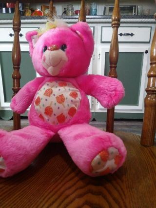 VERY RARE VINTAGE 1991 HALLMARK YUM YUM PLUSH HOT PINK CANDY APPLES 3