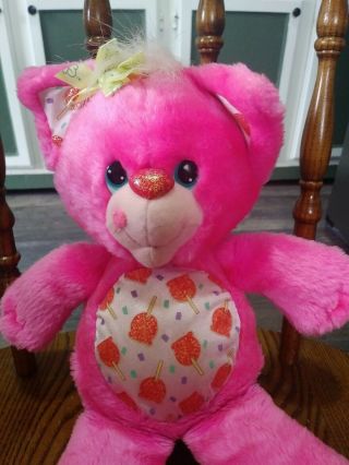 VERY RARE VINTAGE 1991 HALLMARK YUM YUM PLUSH HOT PINK CANDY APPLES 4