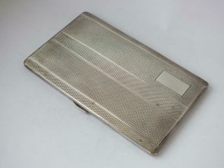 Large Heavy Solid Sterling Silver Cigarette Case 1956/ L 13.  8 cm/ 199 g 3