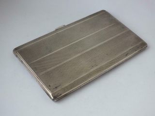 Large Heavy Solid Sterling Silver Cigarette Case 1956/ L 13.  8 cm/ 199 g 4
