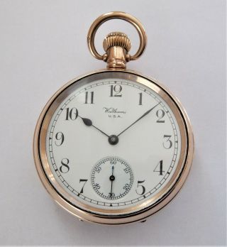 1926 Gold Filled Waltham Swiss Lever Pocket Watch In Order