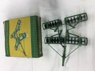 Vintage Ertl Eska? John Deere Toy Disc Harrow And Box 1:16 Scale