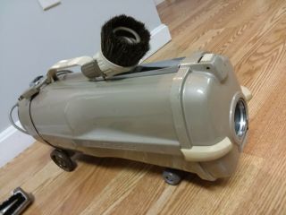 Vintage Brown Electrolux Model L Canister Vacuum - Attachments - Retractable Cord