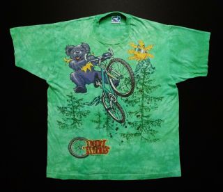 Grateful Dead Shirt T Shirt Vintage 1995 Mountain Bike Dead Treads Gd Tie Dye Xl
