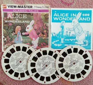 Alice In Wonderland View - Master Reels 3pk In Packet With Book.