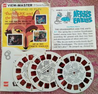 The Hare And The Tortoise View - Master Reels 3pk In Packet With Book.