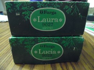 Vintage Mini Furga Dolls " Laura  Lucia " With Box