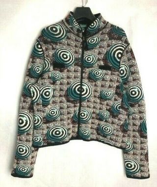 Vintage Jean Paul Gaultier Homme Knit Stretch Op Art Zip Jacket Man Size M