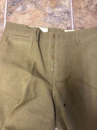 WW2 US Army Man ' s Uniform Complete Wool 34x31 Pant 15x32 Shirt 4