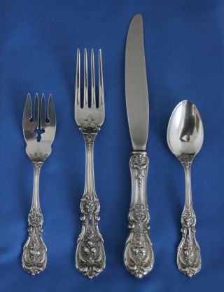 Reed & Barton Francis I Sterling 4 Piece Place Setting 7 3/4 " Fork 9 1/4 " Knife