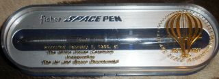 Rare Reagan Space Pen Gift Commemorating The 200th Anniversary Of Manned Flight