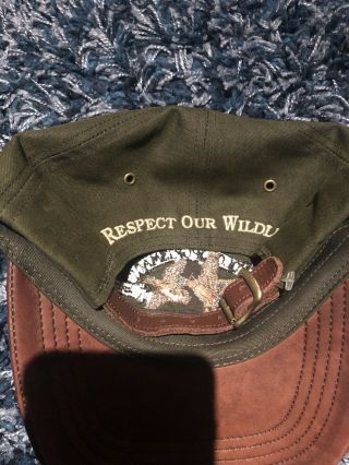 Polo Ralph Lauren Hat Sportsman Respect The Wild Life Cap Nwot Usa Leather