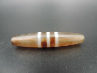 57 13mm Authetic Tibetan Dzi Bead Amulet Pendant Tibet Old Agate Gzi Beads B