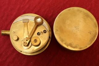 Antique British London Brass Pocket Sextant