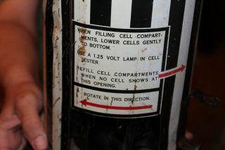 Rare Vintage c.  1920 Burgess Battery Batteries Gas Oil Metal Display Sign 5