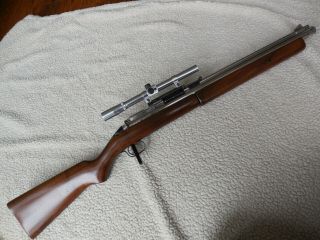 Vintage Sheridan Silver Streak Air Rifle In.  20 Cal 4x15 Silver Scope