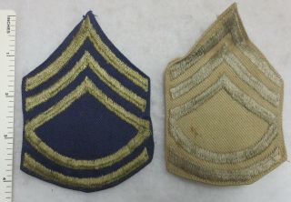 Set of 5 CBI Theater Made US ARMY SERGEANT STRIPES PATCHES CHINA BURMA INDIA 4