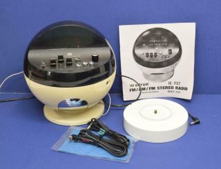 Vintage Weltron 2002 Space Age Atomic Ball Shaped Transistor Radio Am/fm Stereo