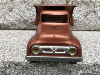 Vintage 1957 Tonka Bronze Hydraulic Dump Toy Truck Pressed Steel 2