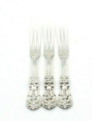 Set Of 3 Antique Sterling Silver Reed & Barton Francis I Berry Forks 5319