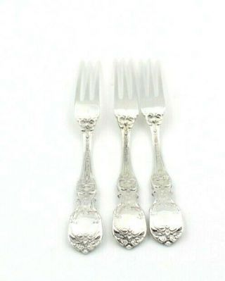 SET OF 3 ANTIQUE STERLING SILVER REED & BARTON FRANCIS I BERRY FORKS 5319 3