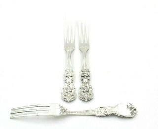 SET OF 3 ANTIQUE STERLING SILVER REED & BARTON FRANCIS I BERRY FORKS 5319 5