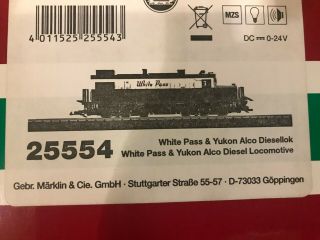 LGB G Scale 25554 White Pass and Yukon Railroad Diesel Engine,  107,  RARE 9