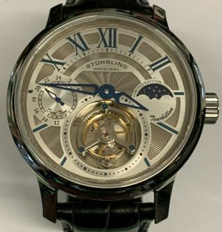 Rare Stuhrling Imperial Tourbillon 055/100 Limited Edition Mens Watch