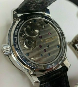RARE Stuhrling Imperial Tourbillon 055/100 Limited Edition Mens Watch 3
