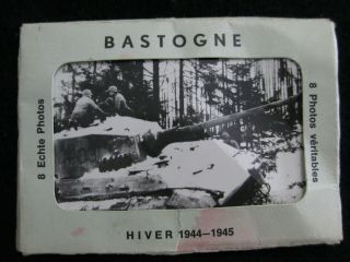 9 Wwii 1944 1945 U.  S.  Soldier Bastogne Battle Of Bulge Souvenir Photo Set