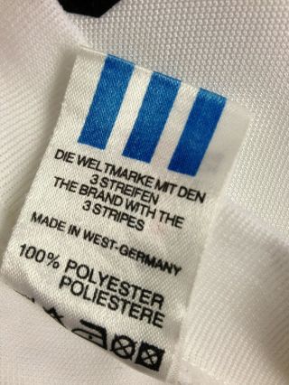 West Germany Matthaus Shirt Jersey Soccer Trikot Adidas Large World Cup Vintage 5