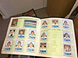 VINTAGE PANINI EUROPA 80 ALBUM 9 CARDS MISSING,  ANOTHER WITH 46 CARDS LOFT FIND 10