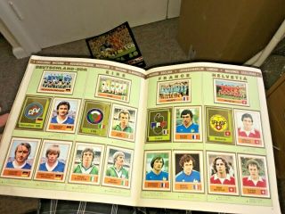 VINTAGE PANINI EUROPA 80 ALBUM 9 CARDS MISSING,  ANOTHER WITH 46 CARDS LOFT FIND 12