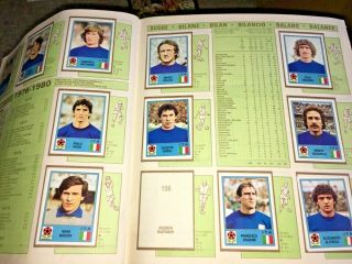 VINTAGE PANINI EUROPA 80 ALBUM 9 CARDS MISSING,  ANOTHER WITH 46 CARDS LOFT FIND 5