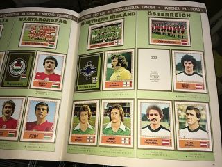 VINTAGE PANINI EUROPA 80 ALBUM 9 CARDS MISSING,  ANOTHER WITH 46 CARDS LOFT FIND 7