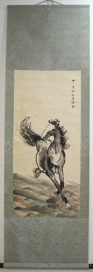 100 Hand painted Chinese Scroll Painting by Xu Beihong (徐悲鸿) Horse 2