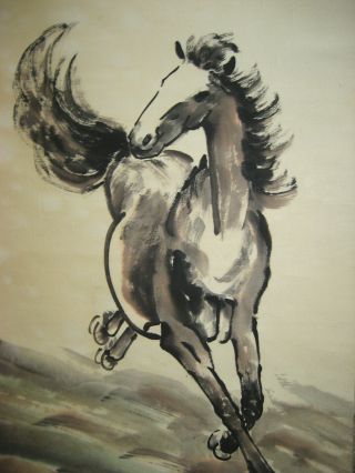 100 Hand painted Chinese Scroll Painting by Xu Beihong (徐悲鸿) Horse 4