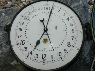 old vintage U.  S.  Government Chelsea Clock Co.  Boston Navy Military Wall Clock 10