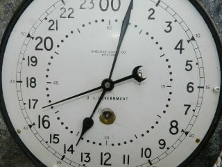 old vintage U.  S.  Government Chelsea Clock Co.  Boston Navy Military Wall Clock 9