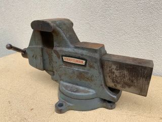 Vintage Craftsman Heavy Duty Swivel Bench Vise 4 - 1/2 Jaws Model No 506 - 51840