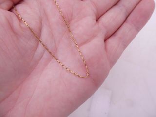 18ct/18k Gold Vintage Long Chain Necklace,  750