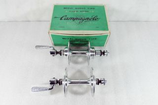 Vintage Nos 1968 Campagnolo Gran Sport High Flange 36h Hub Set,