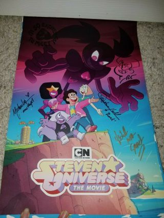 Steven Universe The Movie Signed Poster Sdcc 2019 Creator Rare Autograph
