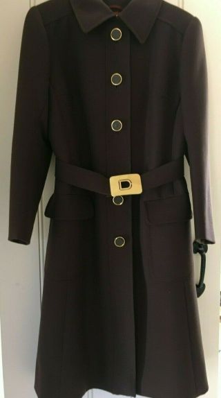 Diorling Christian Dior No: 9264 Vintage Brown Wool Coat (m)