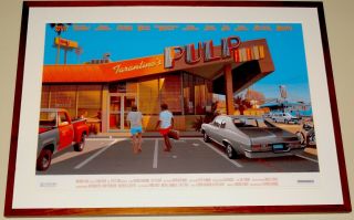 Laurent Durieux Custom Framed Pulp Fiction 2014 Movie Poster Print Rare Numbered