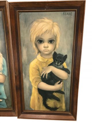 Vintage Big Eyes Margaret Walter KEANE The Stray No Dogs Allowed Art Prints MCM 3