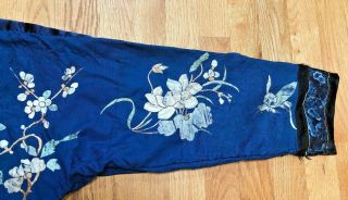 Antique Vintage Chinese hand embroidered robe kimono China 6